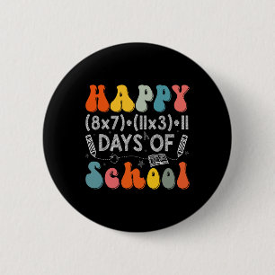 Mathe-Formel 100 Tage Schule Lustiger Mathe-Lehrer Button
