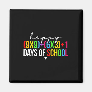 Mathe-Formel 100 Tage Schule Lustiger Mathe-Lehrer Magnet