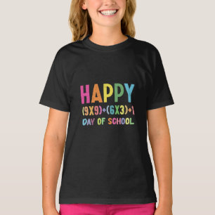Mathe-Formel 100 Tage Schule Lustiger Mathe-Lehrer T-Shirt