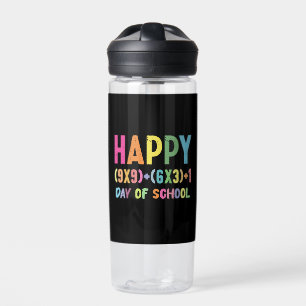 Mathe-Formel 100 Tage Schule Lustiger Mathe-Lehrer Trinkflasche