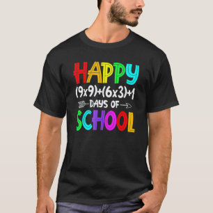 Mathe-Formel 100 Tage Schule Mathelehrer 100. T-Shirt