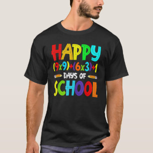 Mathe-Formel 100 Tage Schule Mathelehrer 100. T-Shirt