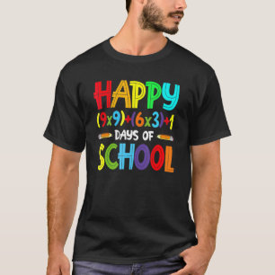 Mathe-Formel 100 Tage Schule Mathelehrer 100er T-Shirt