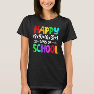 Mathe-Formel 100 Tage Schule Mathelehrer 100t T-Shirt