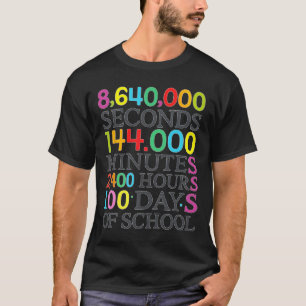 Mathe-Formel 100 Tage Schule Mathelehrer Kinder T-Shirt