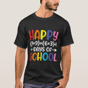Mathe-Formel 100 Tage Schule Spaß Mathe-Lehrer 1 T-Shirt