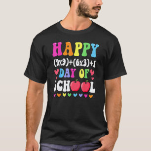 Mathe-Formel Frohe 100 Tage Schule 100. Tag Ma T-Shirt