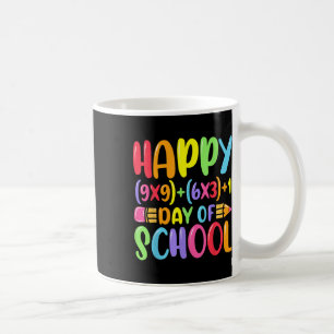 Mathe Formel glücklich 100 Tage Schullehrer Mathem Kaffeetasse