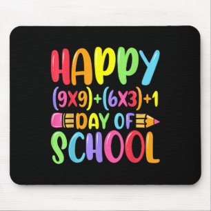 Mathe Formel glücklich 100 Tage Schullehrer Mathem Mousepad
