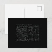 Mathe-Formel-Muster Postkarte (Vorne/Hinten)