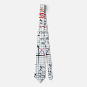 Mathe-Formel-Zahlen Krawatte (Vorderseite)