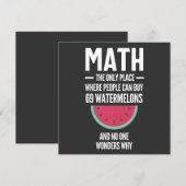 Mathe. Funny Math Sarcasm Quote Geschenk Einladung (Vorne/Hinten)