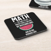 Mathe. Funny Math Sarcasm Quote Geschenk Getränkeuntersetzer (Linke Seite)