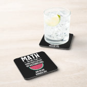 Mathe. Funny Math Sarcasm Quote Geschenk Getränkeuntersetzer (Rechte Seite)
