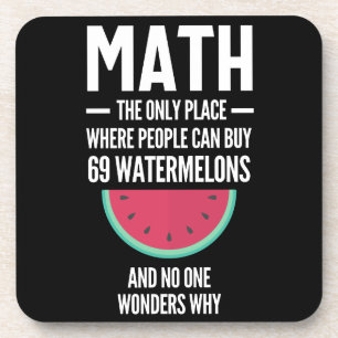 Mathe. Funny Math Sarcasm Quote Geschenk Getränkeuntersetzer