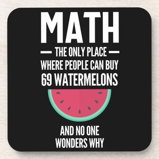 Mathe. Funny Math Sarcasm Quote Geschenk Getränkeuntersetzer (Vorderseite)