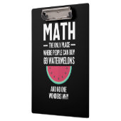 Mathe. Funny Math Sarcasm Quote Geschenk Klemmbrett (Links)