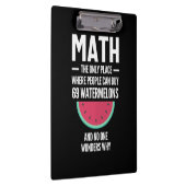 Mathe. Funny Math Sarcasm Quote Geschenk Klemmbrett (Rechts)