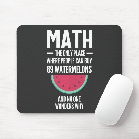 Mathe. Funny Math Sarcasm Quote Geschenk Mousepad (Mit Mouse)