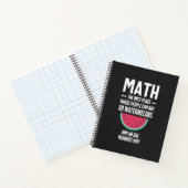 Mathe. Funny Math Sarcasm Quote Geschenk Notizblock (Innenseite)