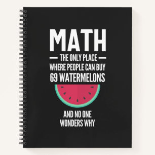 Mathe. Funny Math Sarcasm Quote Geschenk Notizblock