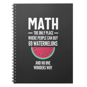 Mathe. Funny Math Sarcasm Quote Geschenk Notizblock