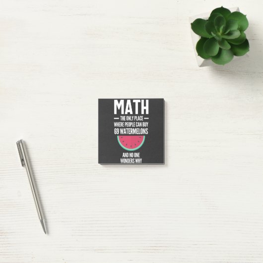 Mathe. Funny Math Sarcasm Quote Geschenk Post-it Klebezettel (Büro)