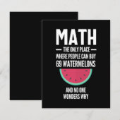 Mathe. Funny Math Sarcasm Quote Geschenk Save The Date (Vorne/Hinten)