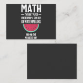 Mathe. Funny Math Sarcasm Quote Geschenk Visitenkarte (Vorne/Hinten)