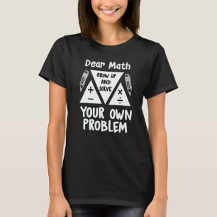 Mathe für jugendliche Mädchen, Frauen, Lehrer, Hoc T-Shirt
