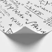 Mathe Geek, Mathematik Problem lösen Muster Geschenkpapier (Ecke)