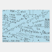 Mathe Geek, Mathematik Problem lösen Muster Geschenkpapier Set (Vorderseite)