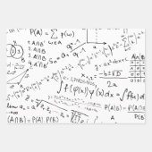 Mathe Geek, Mathematik Problem lösen Muster Geschenkpapier Set (Vorderseite 2)