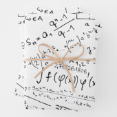 Mathe Geek, Mathematik Problem lösen Muster Geschenkpapier Set (Beispiel)