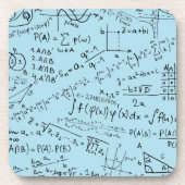 Mathe Geek, Mathematik Problem lösen Muster Getränkeuntersetzer (Vorderseite)
