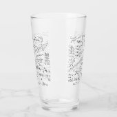 Mathe Geek, Mathematik Problem lösen Muster Glas (Links)