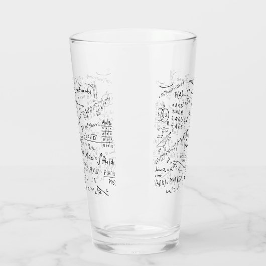 Mathe Geek, Mathematik Problem lösen Muster Glas (Links)