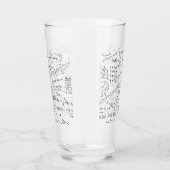 Mathe Geek, Mathematik Problem lösen Muster Glas (Rechts)