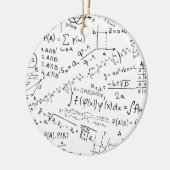 Mathe Geek, Mathematik Problem lösen Muster Keramik Ornament (Links)