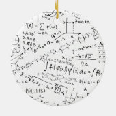 Mathe Geek, Mathematik Problem lösen Muster Keramik Ornament (Hinten)