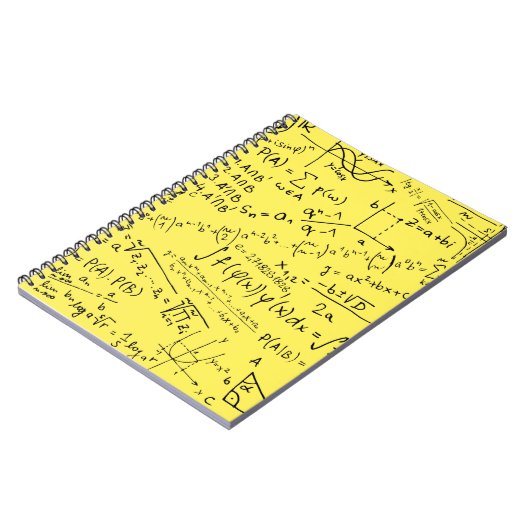 Mathe Geek, Mathematik Problem lösen Muster Notizblock (Linke Seite)