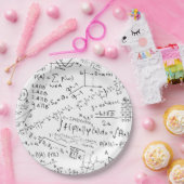 Mathe Geek, Mathematik Problem lösen Muster Pappteller (Party)