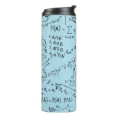 Mathe Geek, Mathematik Problem lösen Muster Thermosbecher (Nach links gedreht)