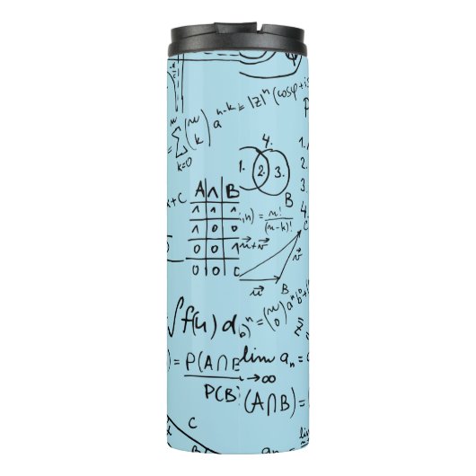 Mathe Geek, Mathematik Problem lösen Muster Thermosbecher (Rückseite)