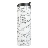 Mathe Geek, Mathematik Problem lösen Muster Thermosbecher (Nach links gedreht)