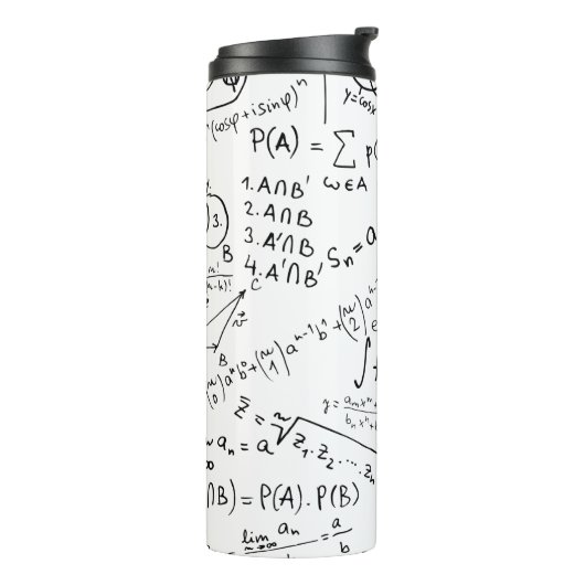 Mathe Geek, Mathematik Problem lösen Muster Thermosbecher (Nach links gedreht)