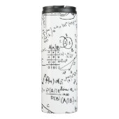 Mathe Geek, Mathematik Problem lösen Muster Thermosbecher (Rückseite)