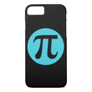 Mathe Geek Pi Symbol, blau auf schwarz Case-Mate iPhone Hülle