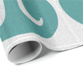 Mathe Geek Pi Symbol, blauer Kreis und Ziffern. Geschenkpapier (Rolleneckpunkt)