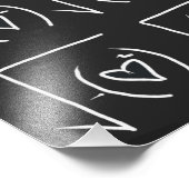 Mathe-Geek-Romantik: echte Liebe finden Fotodruck (Ecke)